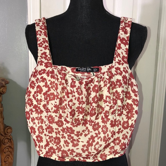 Nasty Gal Tops - Nasty Gal Rust Color Crop Top